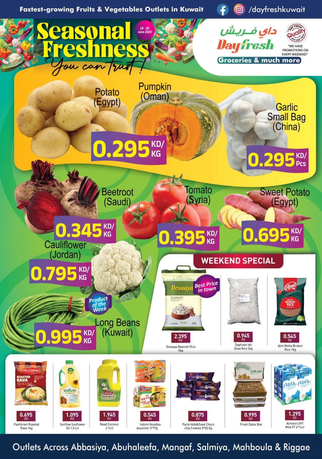 Ofertas de Mercado Day fresh Kuwait de 18 a 20 junio 2026 Ofertas de fin de semana - Mercado Day fresh - Kuwait - 18 junio 2026 – 20 junio 2026 - Página 2