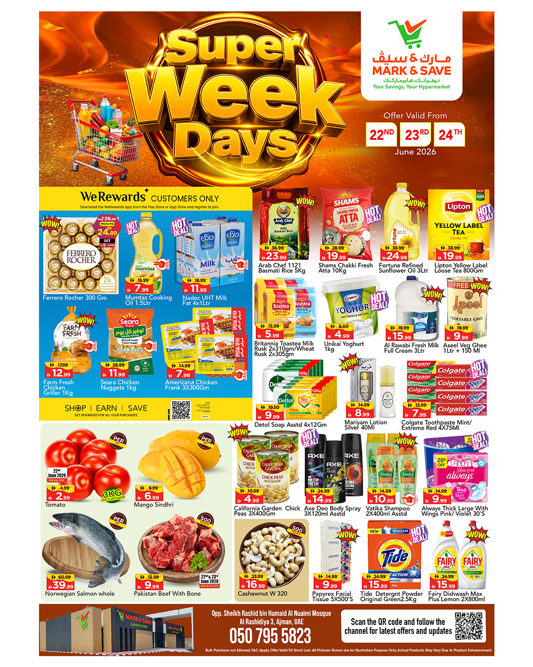 Offres Mark & Save Al Rashidiya de 22 à 24 juin 2026 En vedette en semaine - Page 1