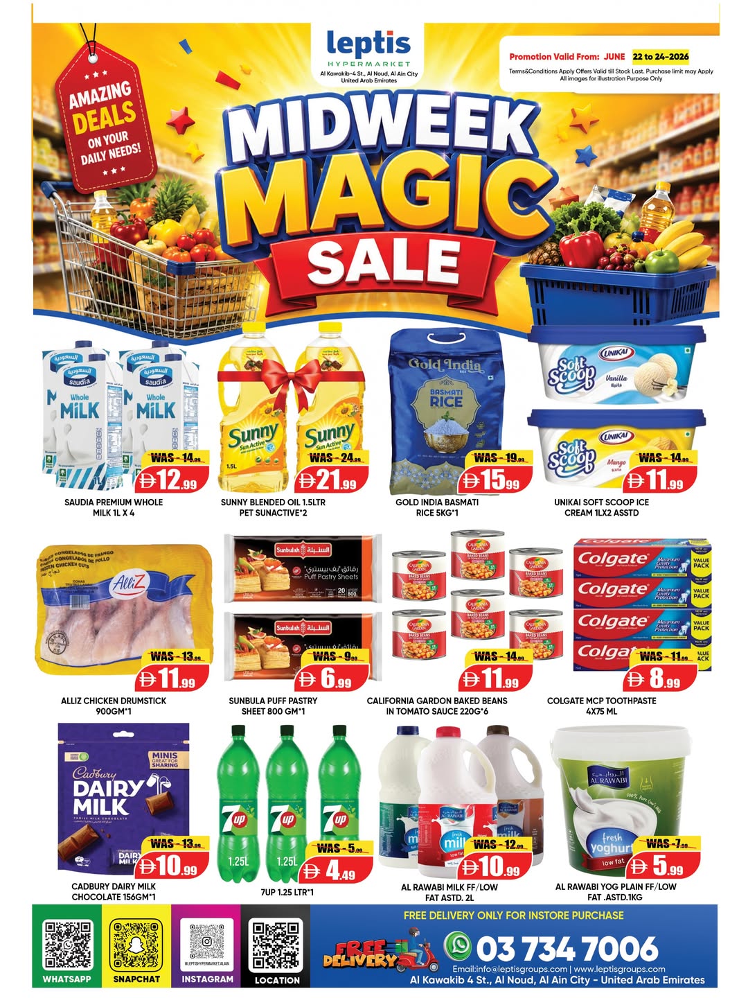 Offres Hypermarché Leptis Al Ain de 22 à 24 juin 2026 Offres en milieu de semaine - Page 1