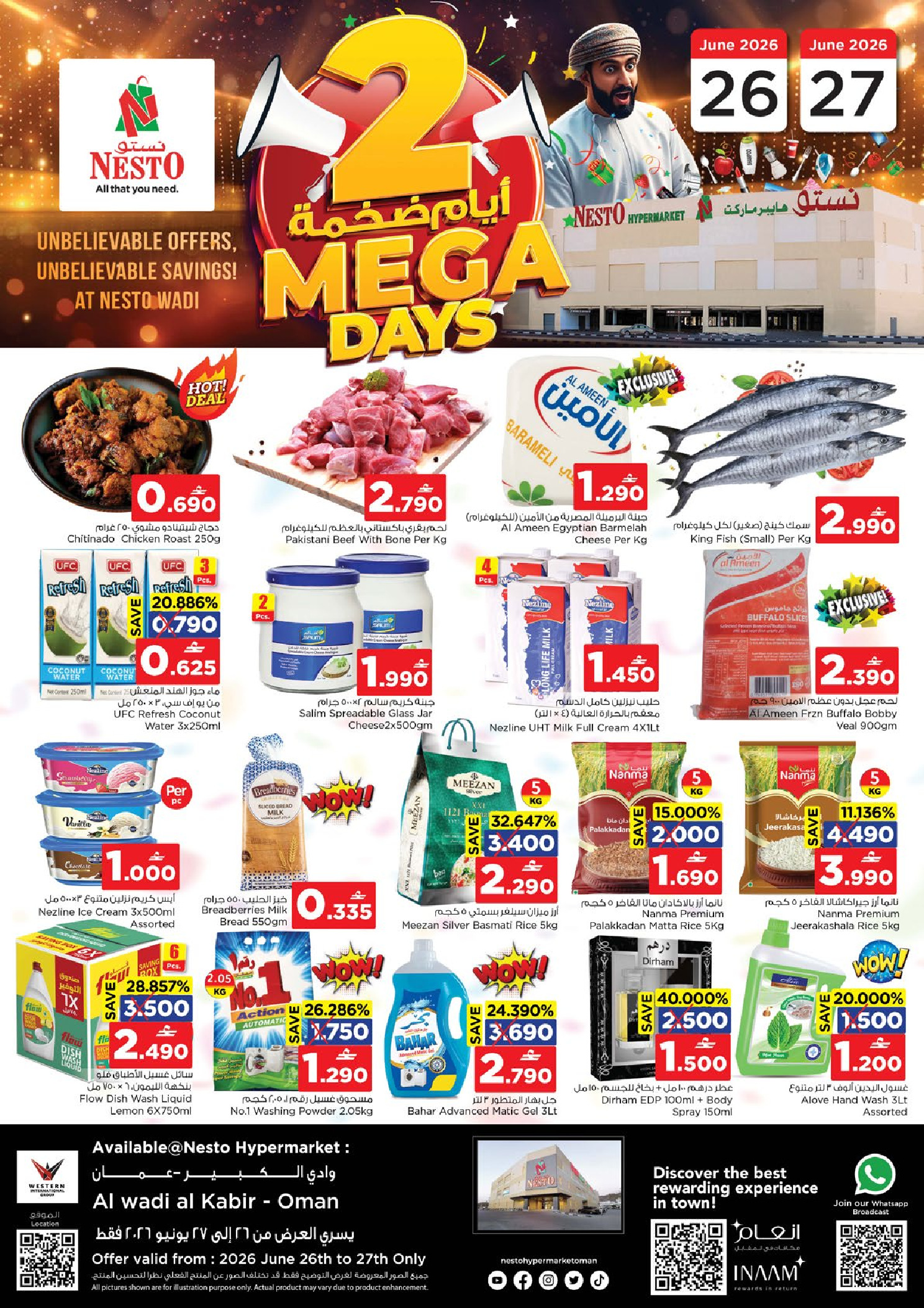 Nesto offers in Wady Alkbyr from 26 to 27 June 2026 2Day Mega Deals - Page 1