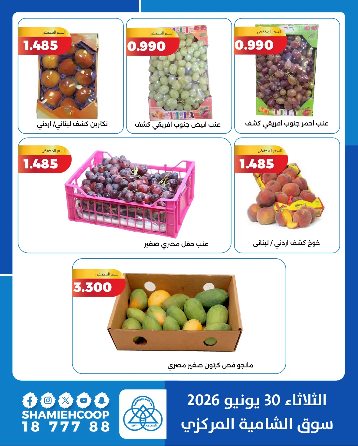 Ofertas de cooperativa shamieh martes 30 junio 2026 Ofertas de frutas y verduras - cooperativa shamieh - Kuwait - 30 junio 2026 – 30 junio 2026 - Página 6