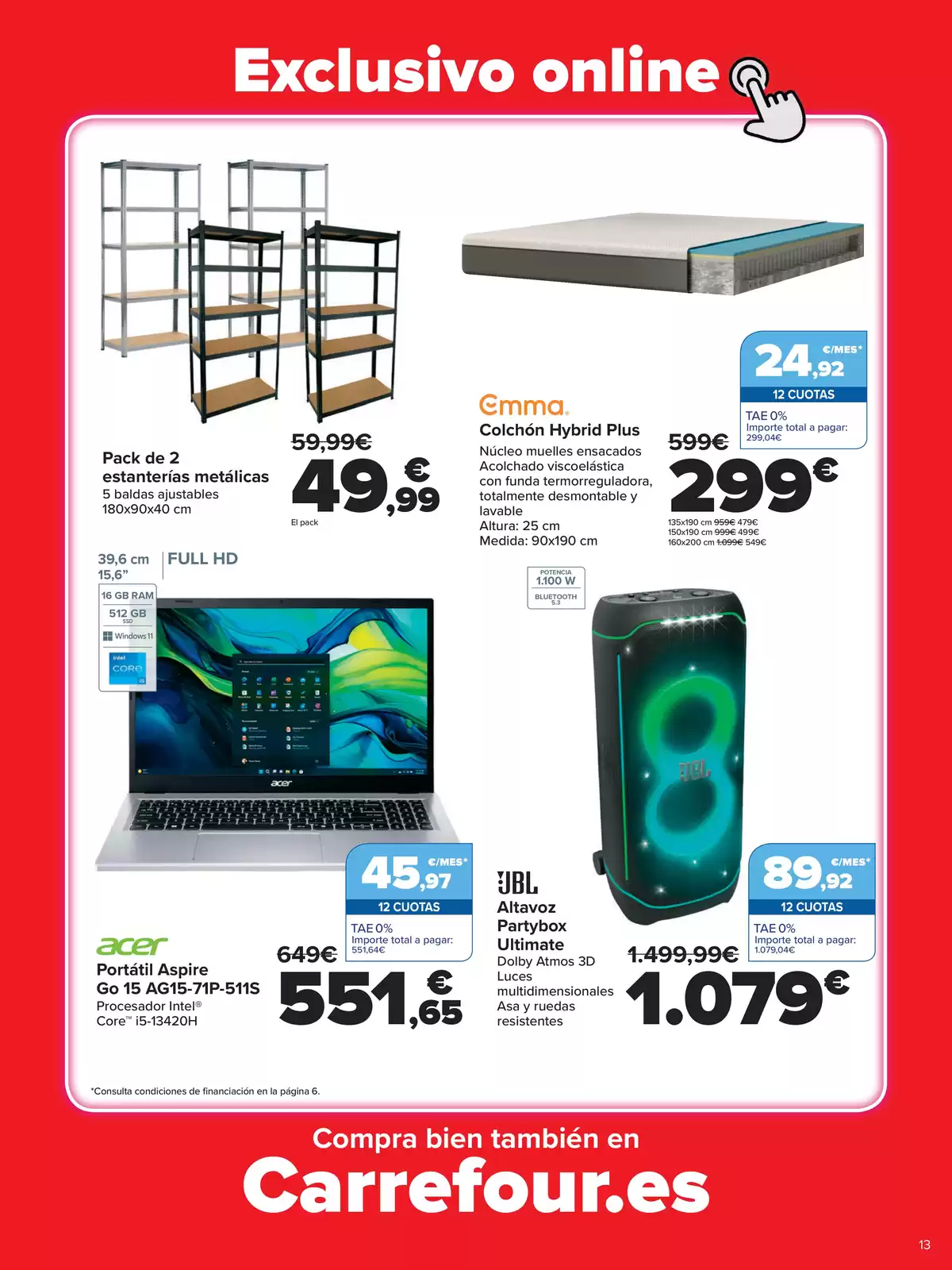 Carrefour Spain offers from 25 June to 5 July 2026 MEGA SAVINGS! - Carrefour - Spain - 25 June 2026 – 5 July 2026 - Page 13