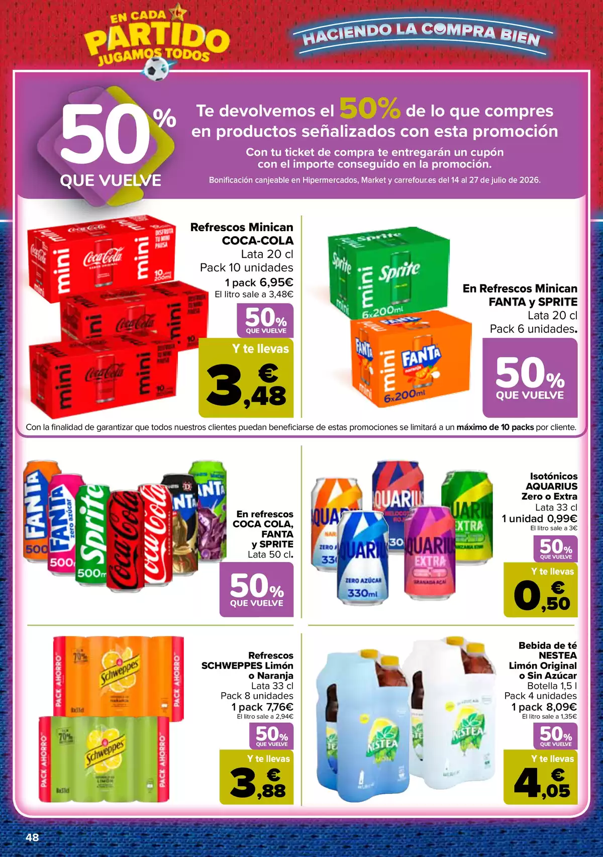 Carrefour Spain offers from 25 June to 13 July 2026 3 for 2 on more than 5,000 products - Carrefour - Spain - 25 June 2026 – 13 July 2026 - Page 48