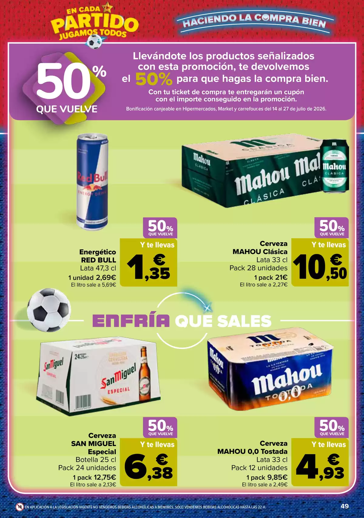 Carrefour Spain offers from 25 June to 13 July 2026 3 for 2 on more than 5,000 products - Carrefour - Spain - 25 June 2026 – 13 July 2026 - Page 49