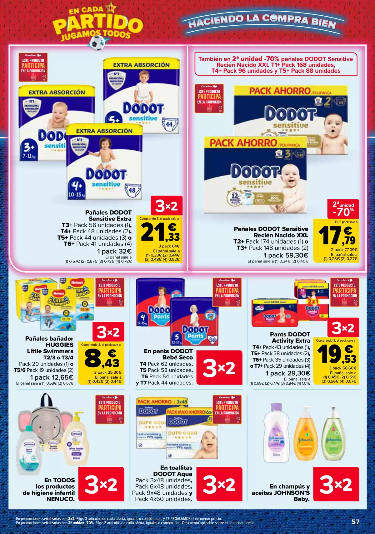 Carrefour Spain offers from 25 June to 13 July 2026 3 for 2 on more than 5,000 products - Carrefour - Spain - 25 June 2026 – 13 July 2026 - Page 57