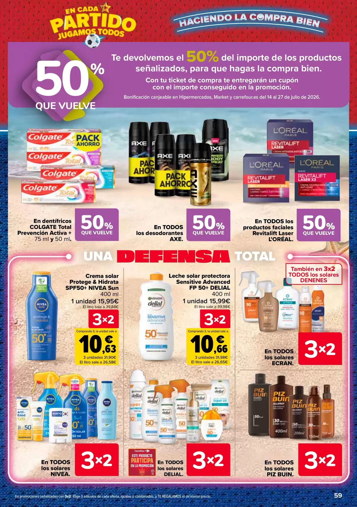 Carrefour Spain offers from 25 June to 13 July 2026 3 for 2 on more than 5,000 products - Carrefour - Spain - 25 June 2026 – 13 July 2026 - Page 59