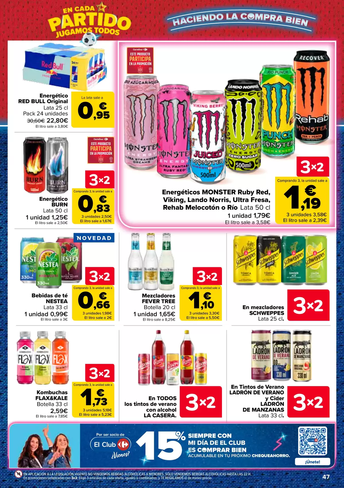 Carrefour Spain offers from 25 June to 13 July 2026 3 for 2 on more than 5,000 products - Carrefour - Spain - 25 June 2026 – 13 July 2026 - Page 47