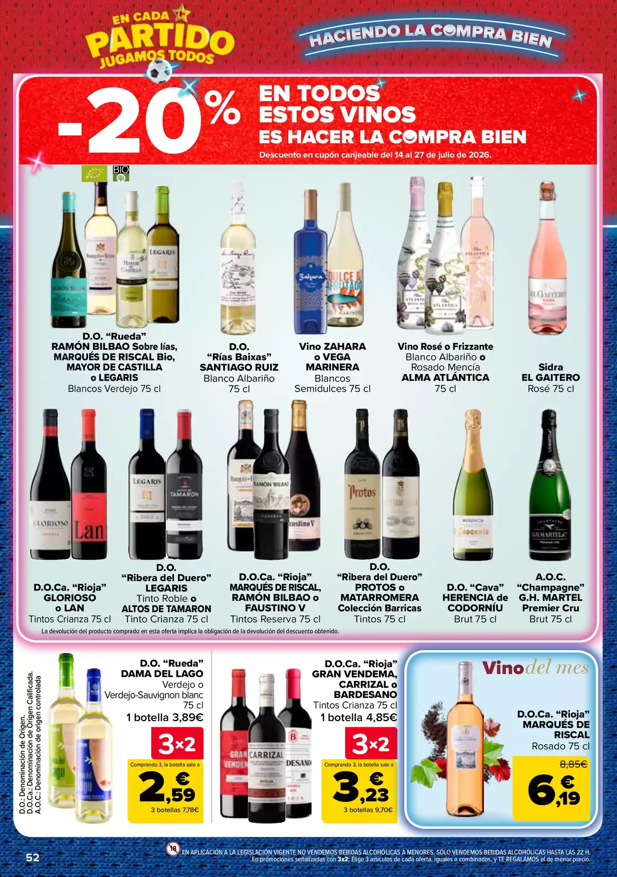 Carrefour Spain offers from 25 June to 13 July 2026 3 for 2 on more than 5,000 products - Carrefour - Spain - 25 June 2026 – 13 July 2026 - Page 52