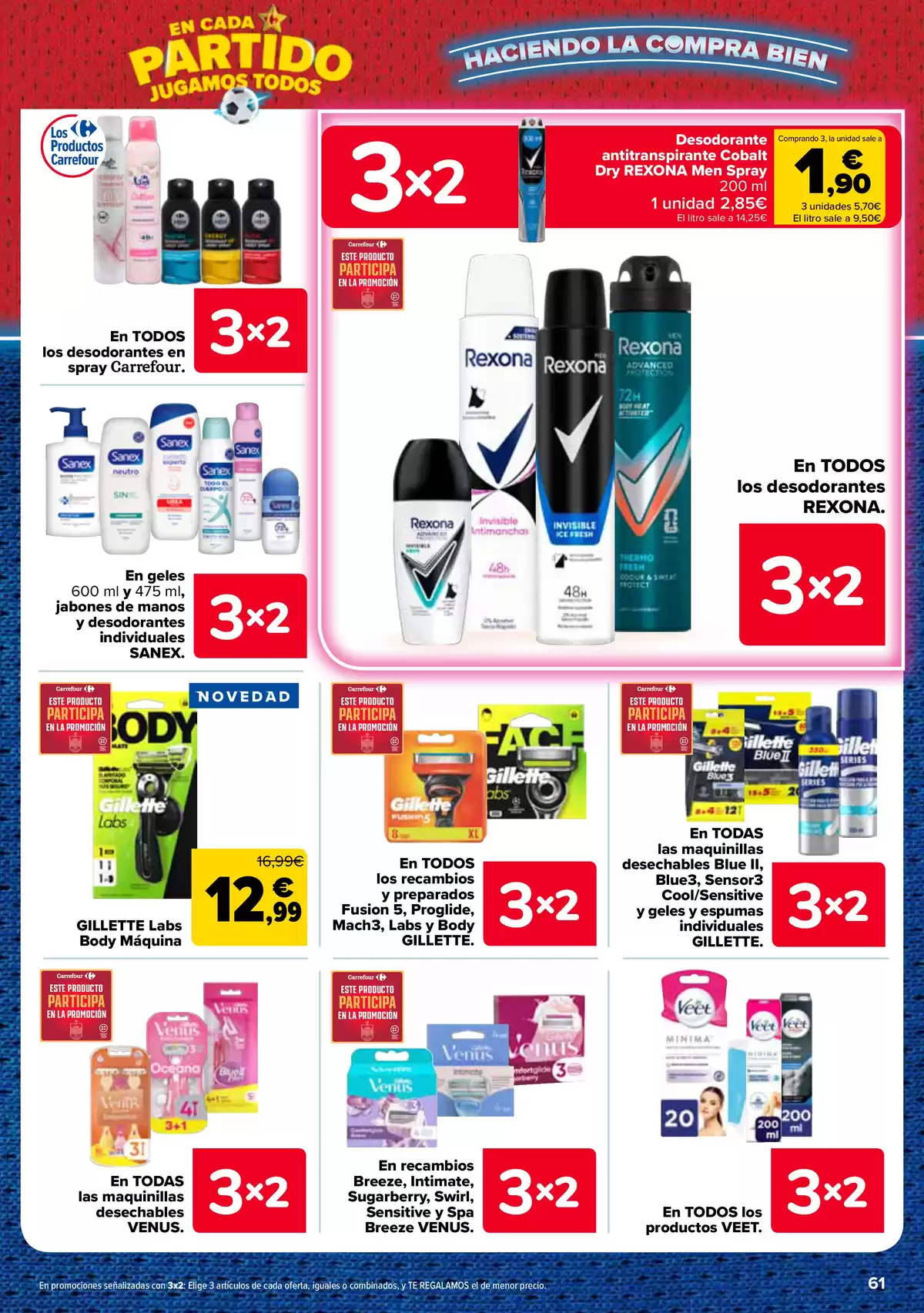 Carrefour Spain offers from 25 June to 13 July 2026 3 for 2 on more than 5,000 products - Carrefour - Spain - 25 June 2026 – 13 July 2026 - Page 61