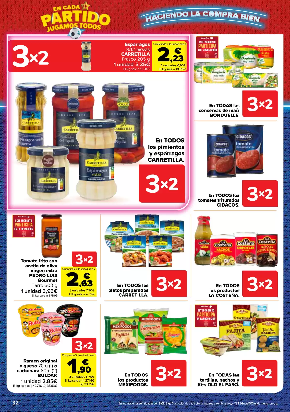 Carrefour Spain offers from 25 June to 13 July 2026 3 for 2 on more than 5,000 products - Carrefour - Spain - 25 June 2026 – 13 July 2026 - Page 32