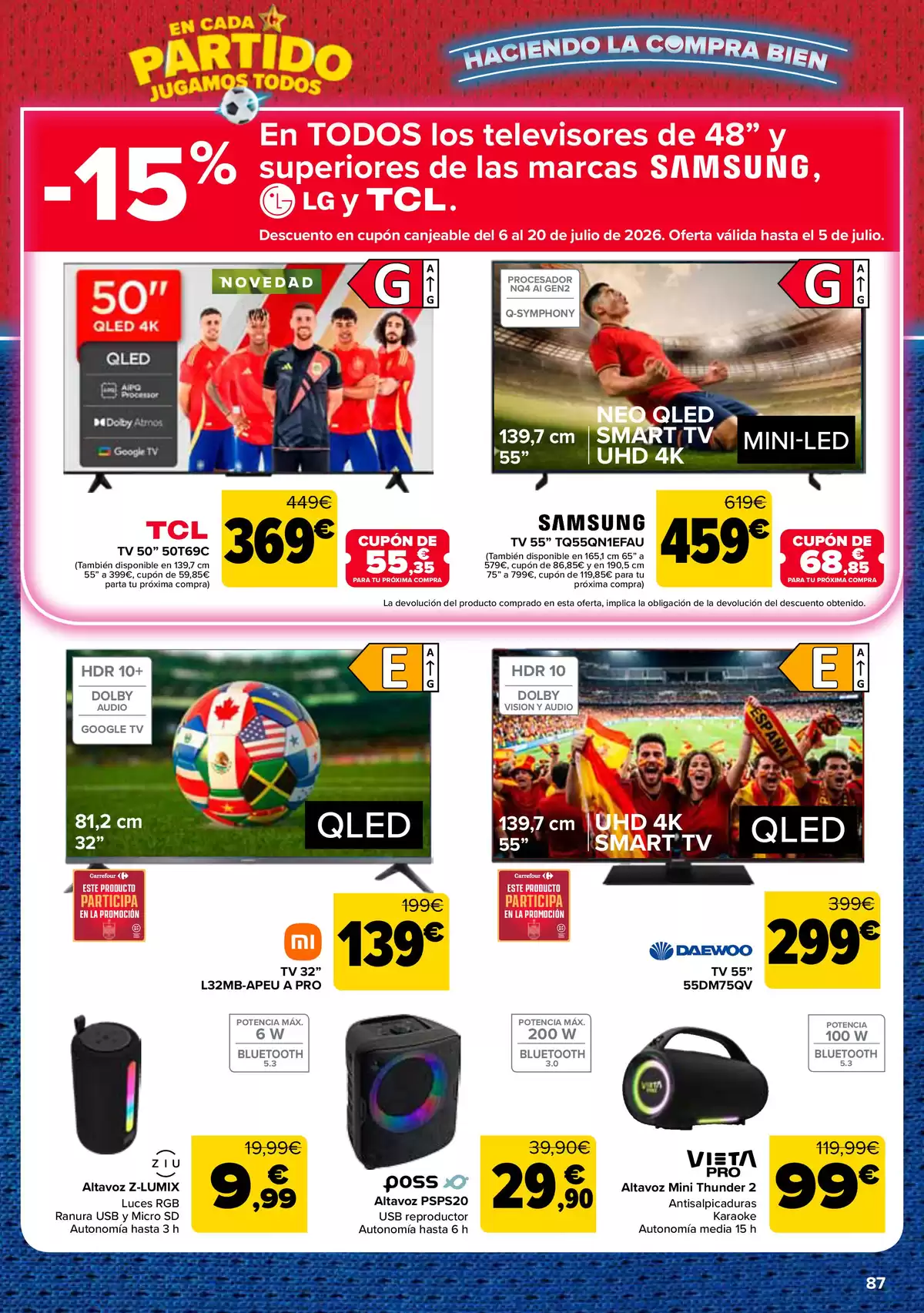 Carrefour Spain offers from 25 June to 13 July 2026 3 for 2 on more than 5,000 products - Carrefour - Spain - 25 June 2026 – 13 July 2026 - Page 87
