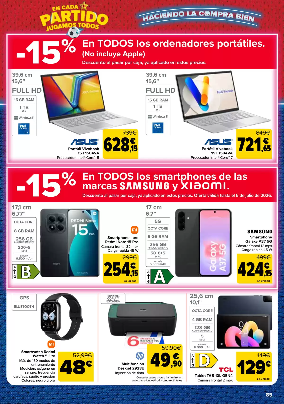 Carrefour Spain offers from 25 June to 13 July 2026 3 for 2 on more than 5,000 products - Carrefour - Spain - 25 June 2026 – 13 July 2026 - Page 85