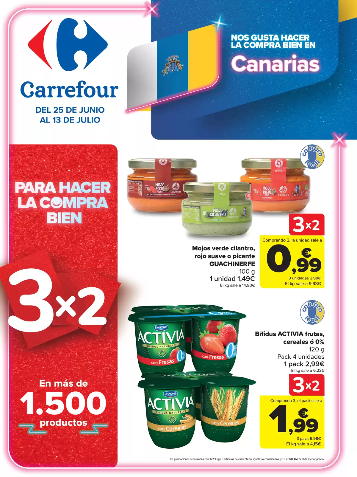 Offres Carrefour Espagne de 25 juin à 13 juillet 2026 RÉGIONAL (Articles locaux d'Alimentation, bonbons, boissons) - Page 1