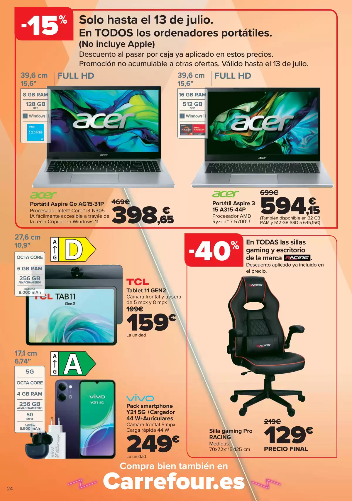 Carrefour Spain offers from 22 June to 20 July 2026 HOLIDAY ENTITLEMENT - Carrefour - Spain - 22 June 2026 – 20 July 2026 - Page 24