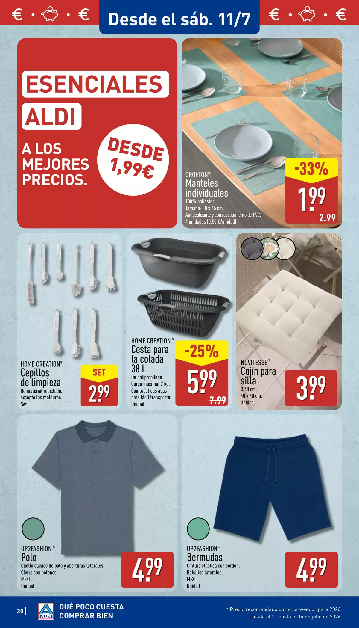 ALDI Spain offers from 6 to 12 July 2026 How little it costs to buy well! - ALDI - Spain - 6 July 2026 – 12 July 2026 - Page 20