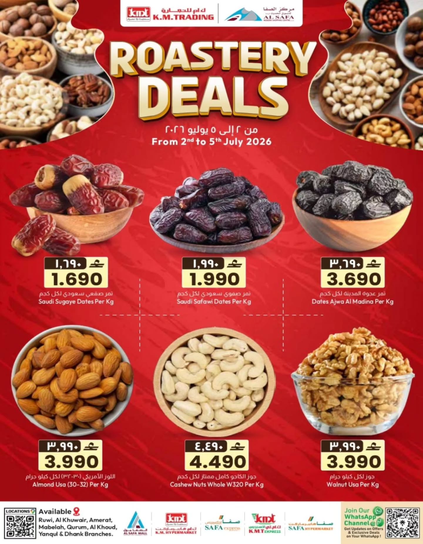 KM trading & Al Safa Oman offers from 2 to 5 July 2026 NUTS & DATES - Page 1