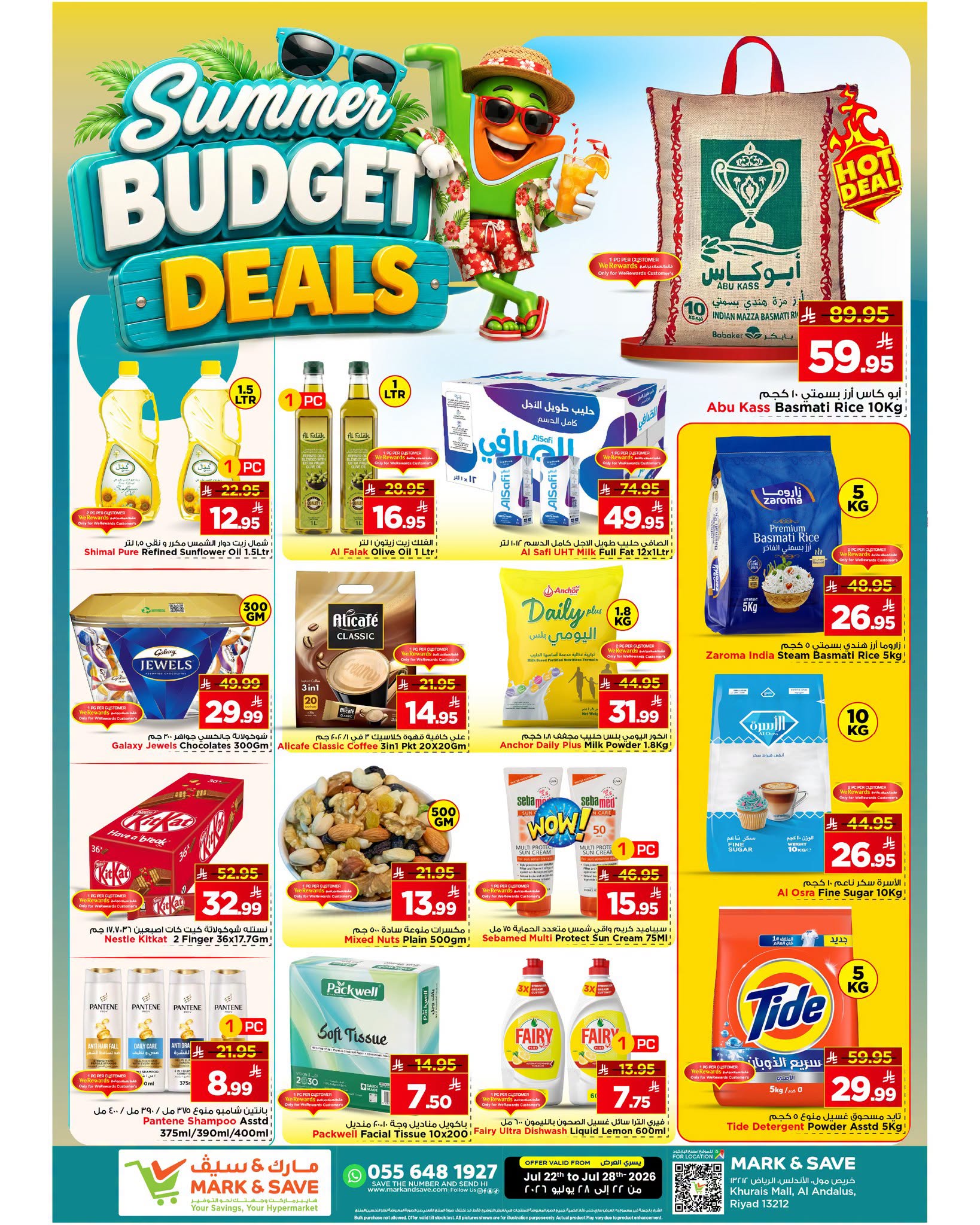 Ofertas de Mark & Save Khurais de 6 a 12 Safar 1448 AH (22 – 28 julio 2026) Ofertas económicas de verano - Página 1