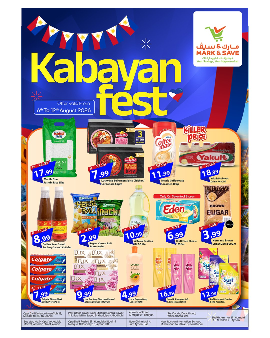 Mark & Save UAE offers from 6 to 12 August 2026 Kabayan Festival Offers - Page 1