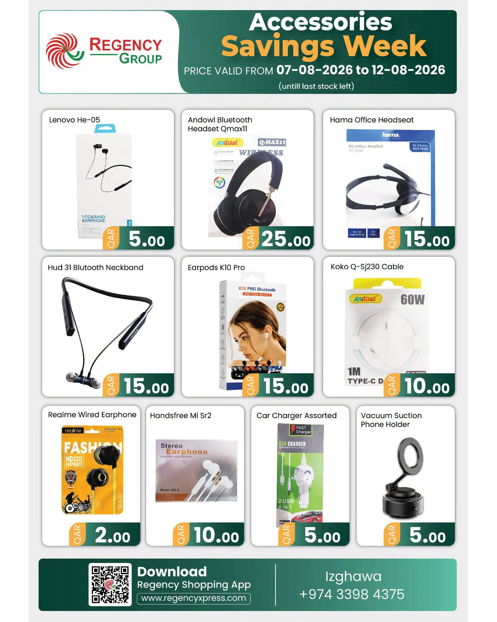 Offres Complexe commercial Regency Qatar de 7 à 12 août 2026 Semaine d'économies sur les accessoires - Complexe commercial Regency - Qatar - 7 aout 2026 – 12 aout 2026 - Page 2