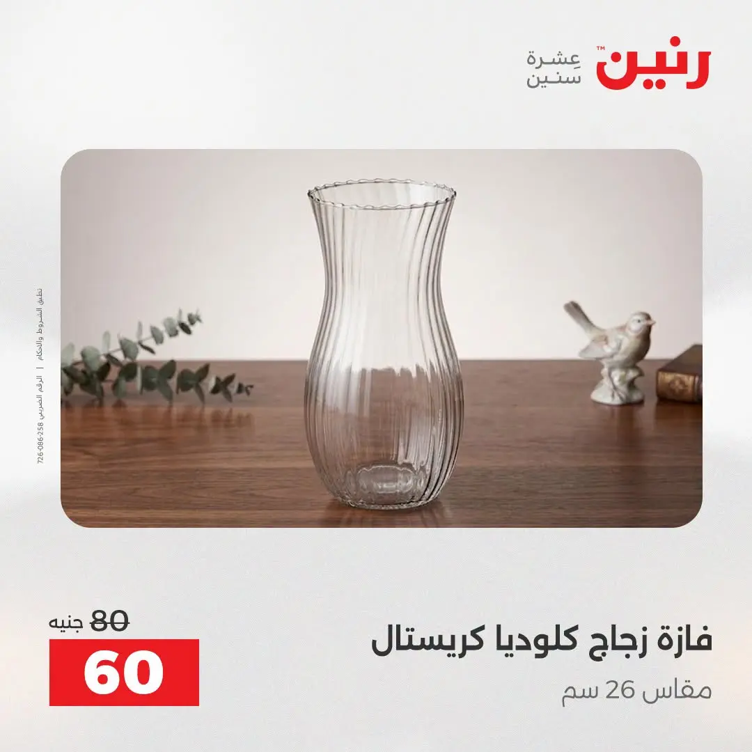عروض رنين من ٢٥ حتى ٢٦ أغسطس ٢٠٢٦ عروض هدايا وديكورات - رنين - مصر - 25 اغسطس 2026 – 26 اغسطس 2026 - صفحة 51