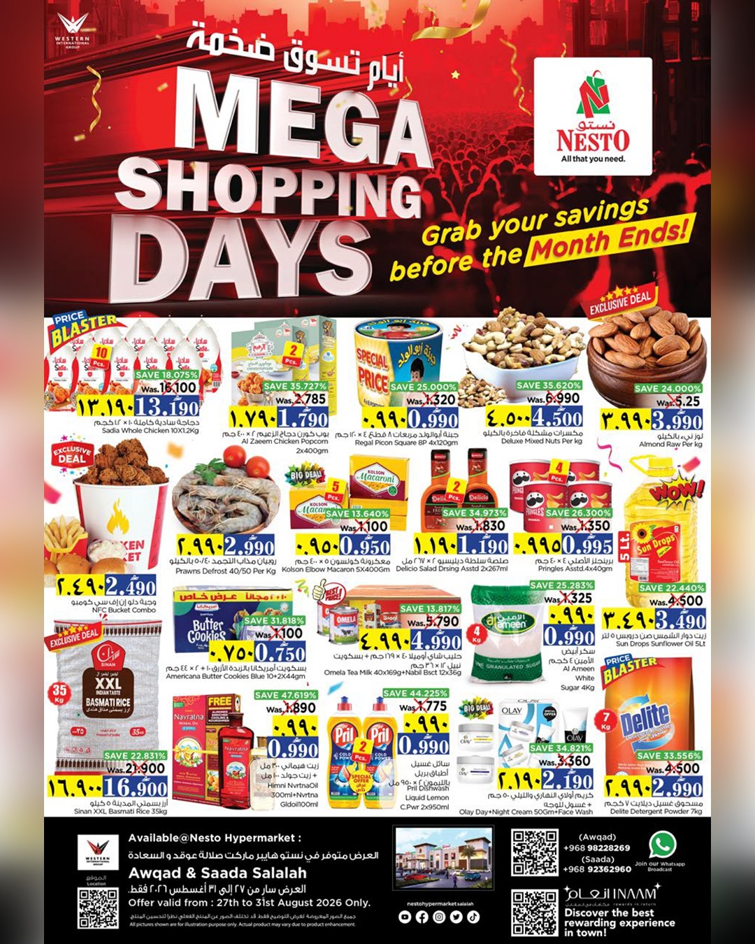 Ofertas de Nesto Salalah de 27 a 31 agosto 2026 Mega DÍAS de compras - Página 1