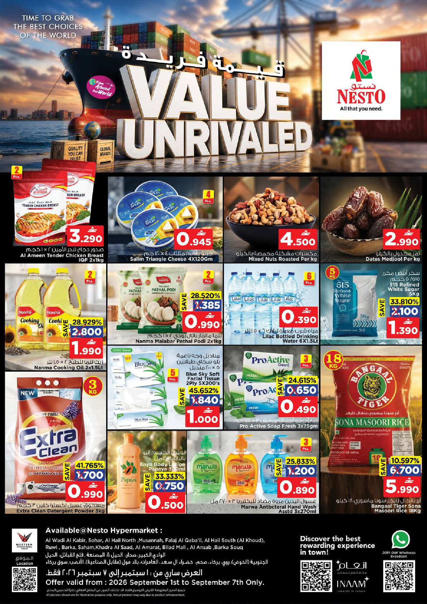 Nesto Oman offers from 1 to 7 September 2026 Unique Value Offers - Page 1
