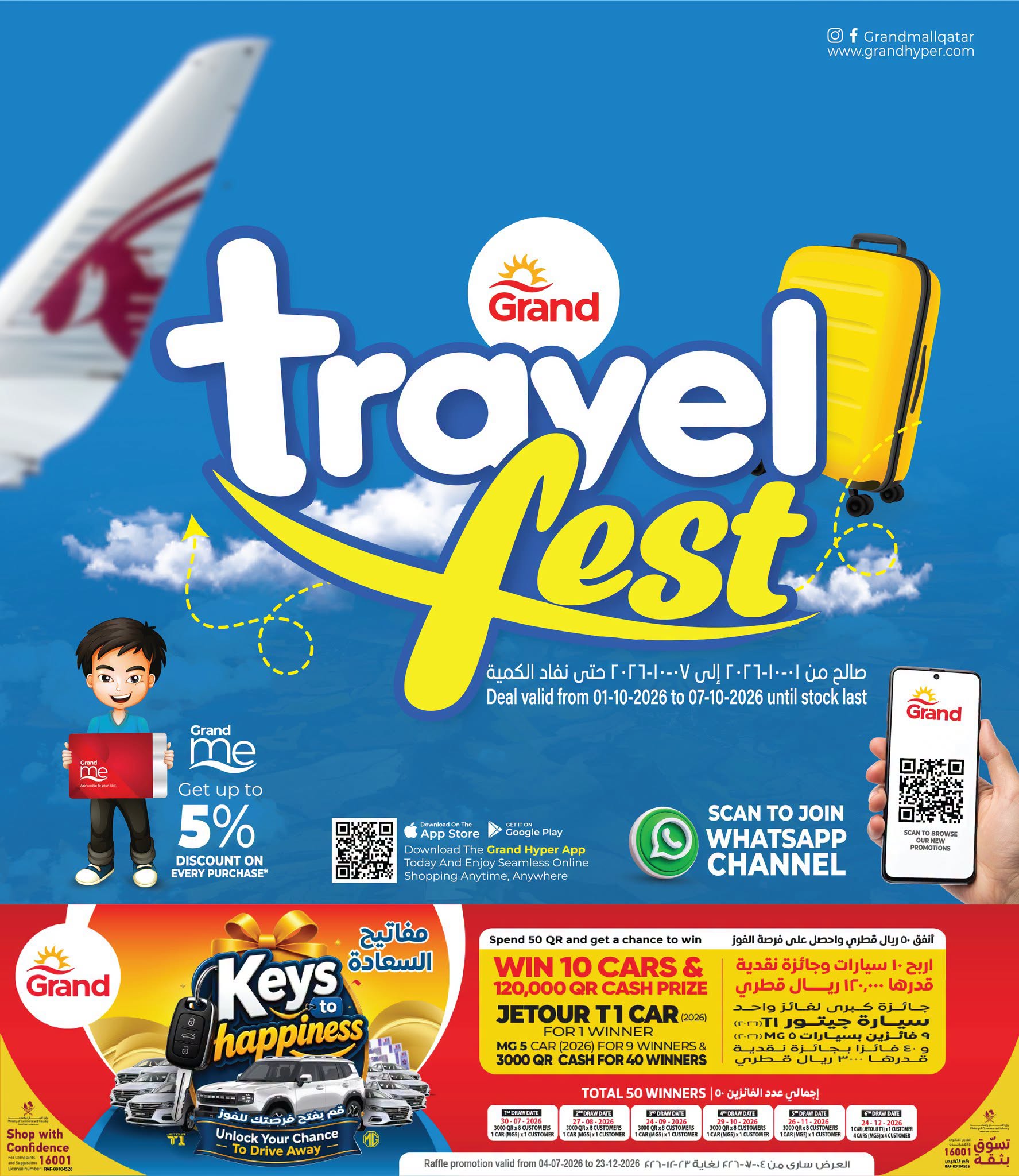 Grand Hypermarket Qatar offers from 1 to 7 October 2026 Travel Fest - Page 1