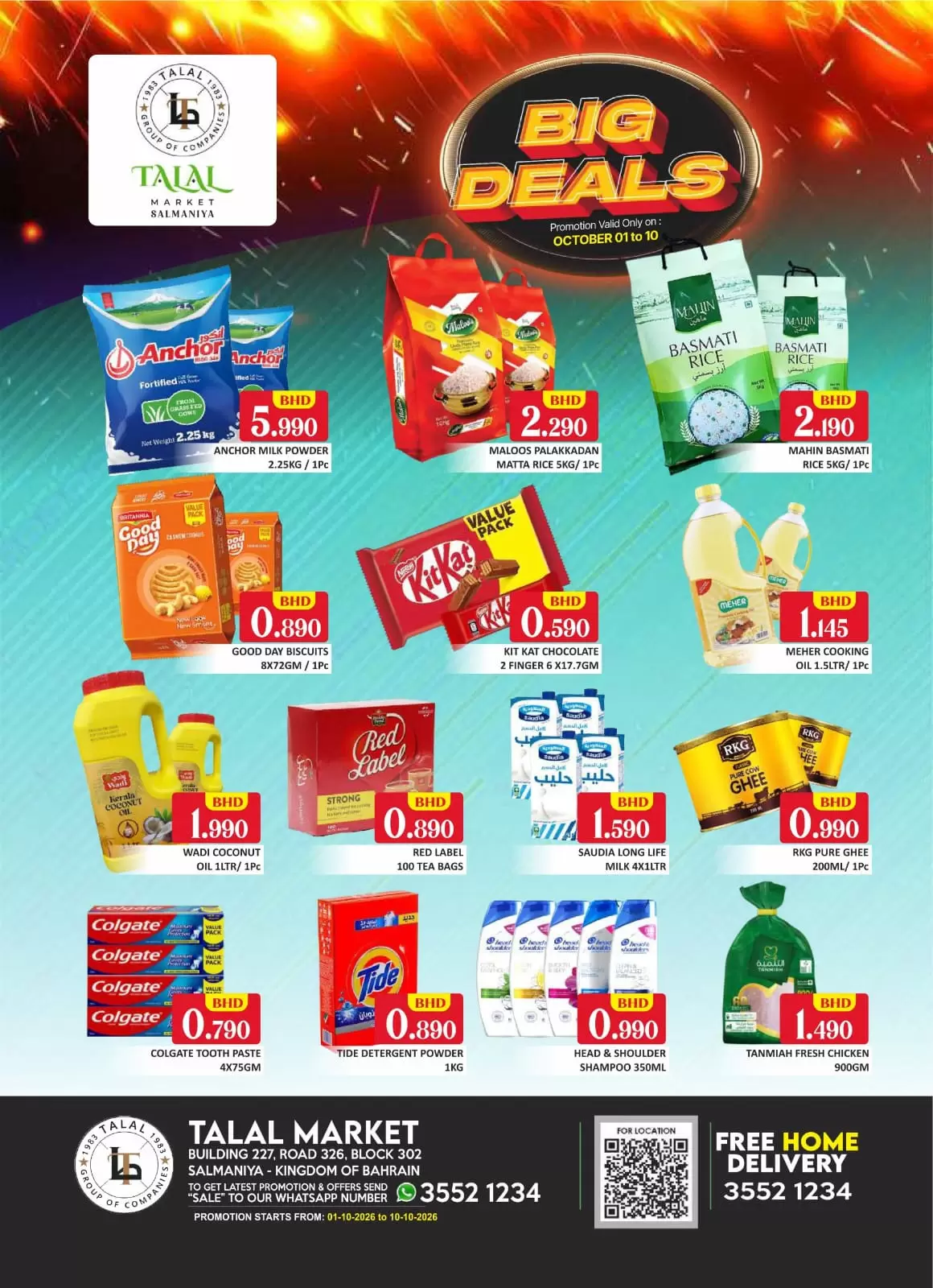 Talal Market supermarket Bahrain offers from 1 to 10 October 2026 Big Deals - Page 1