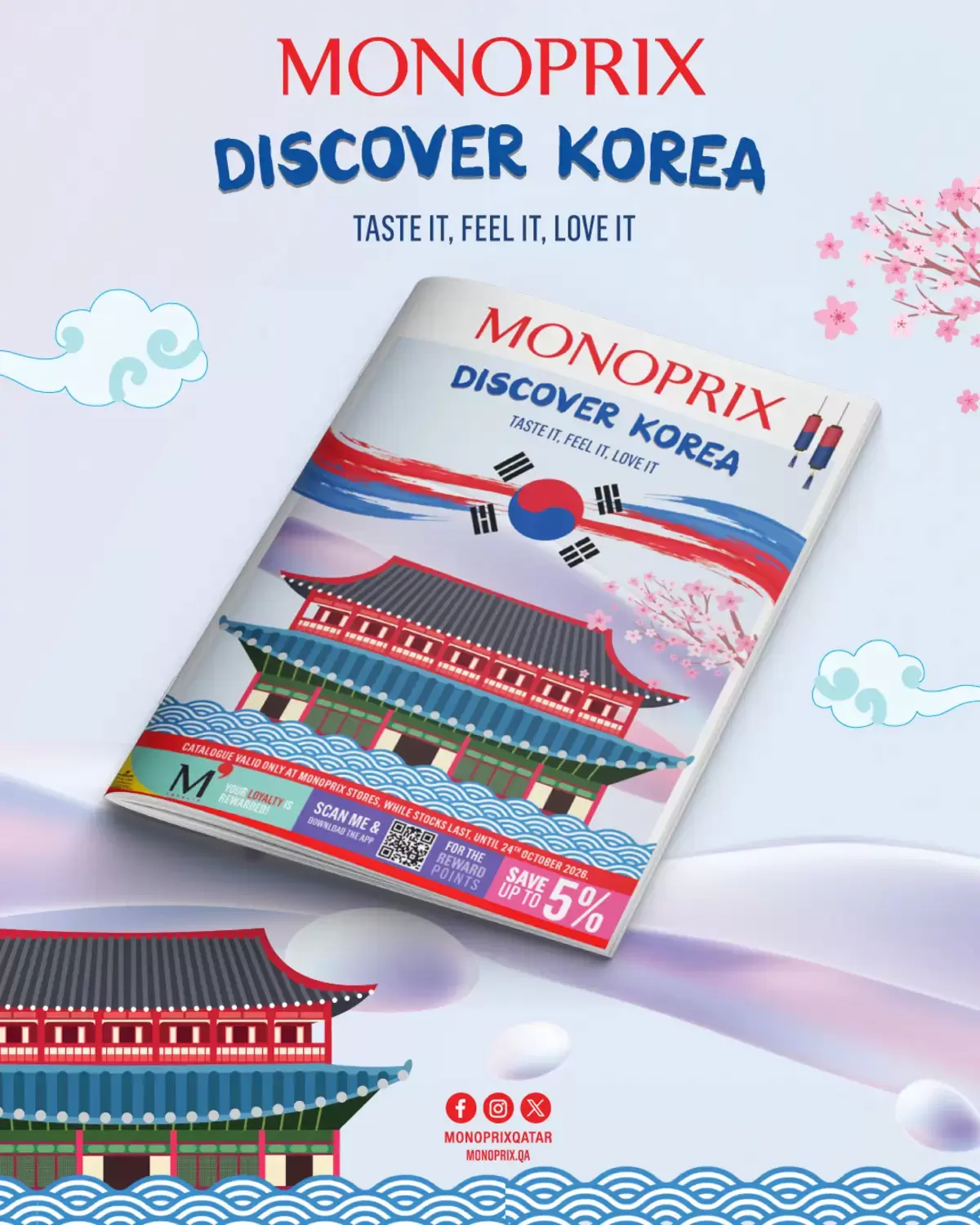 Monoprix Qatar offers from 15 to 24 October 2026 Discover Korea - Page 1