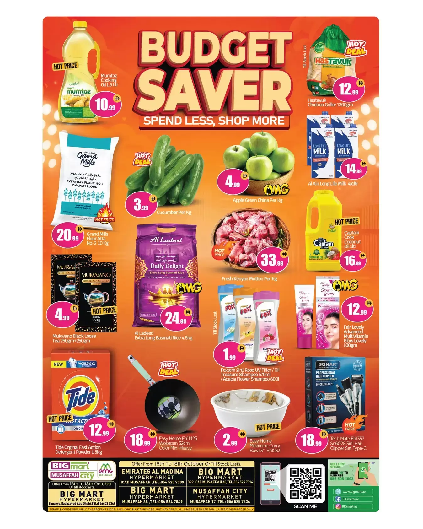 Ofertas de BIGmart Bada Zayed, Almsfh de 16 a 18 octubre 2026 Ahorro de presupuesto - Página 1