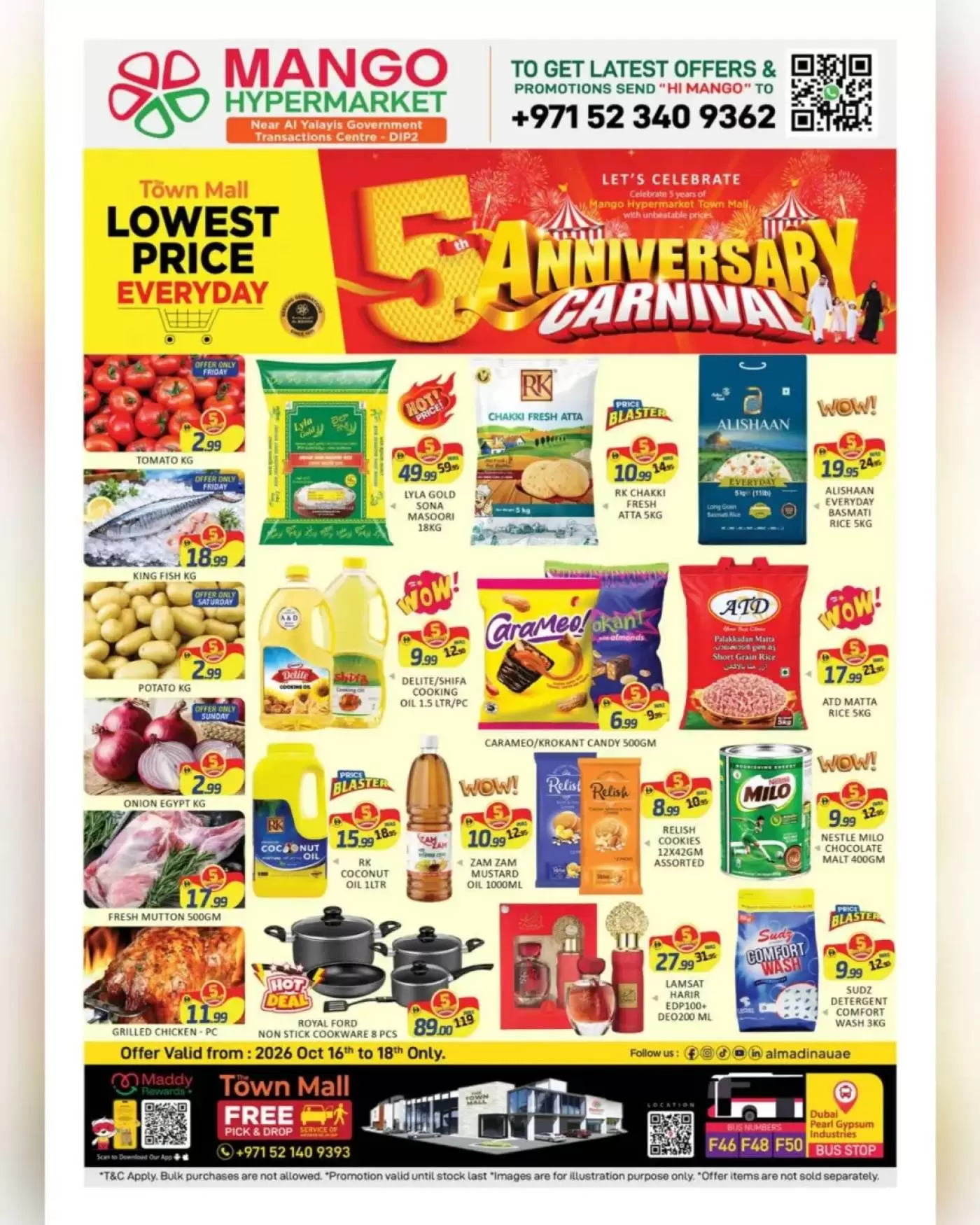 Mango Hypermarkets UAE offers from 16 to 18 October 2026 Anniversary Offers - Page 1