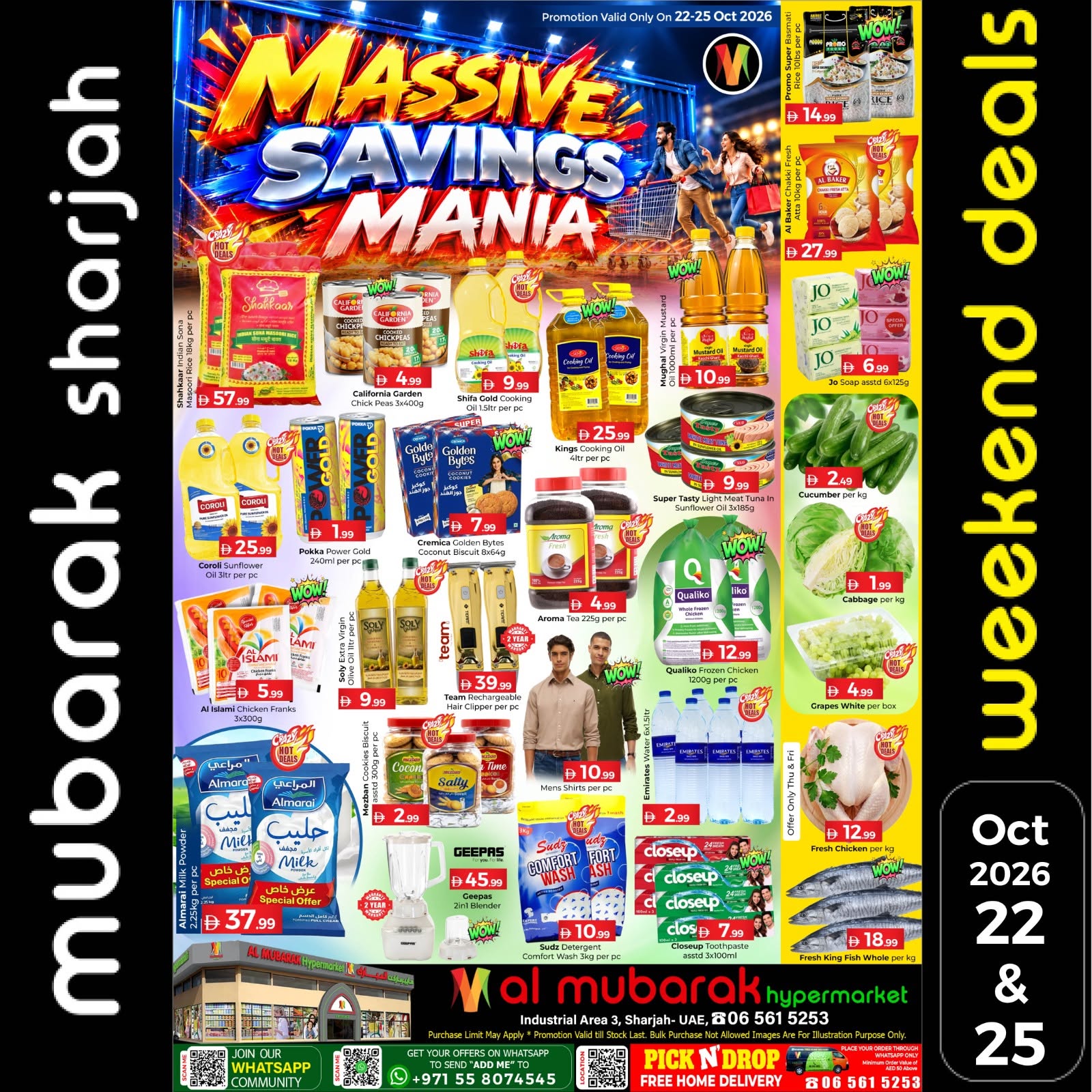 Al Mubarak offers in Sharjah from 22 to 25 October 2026 Weekend Deals - Page 1