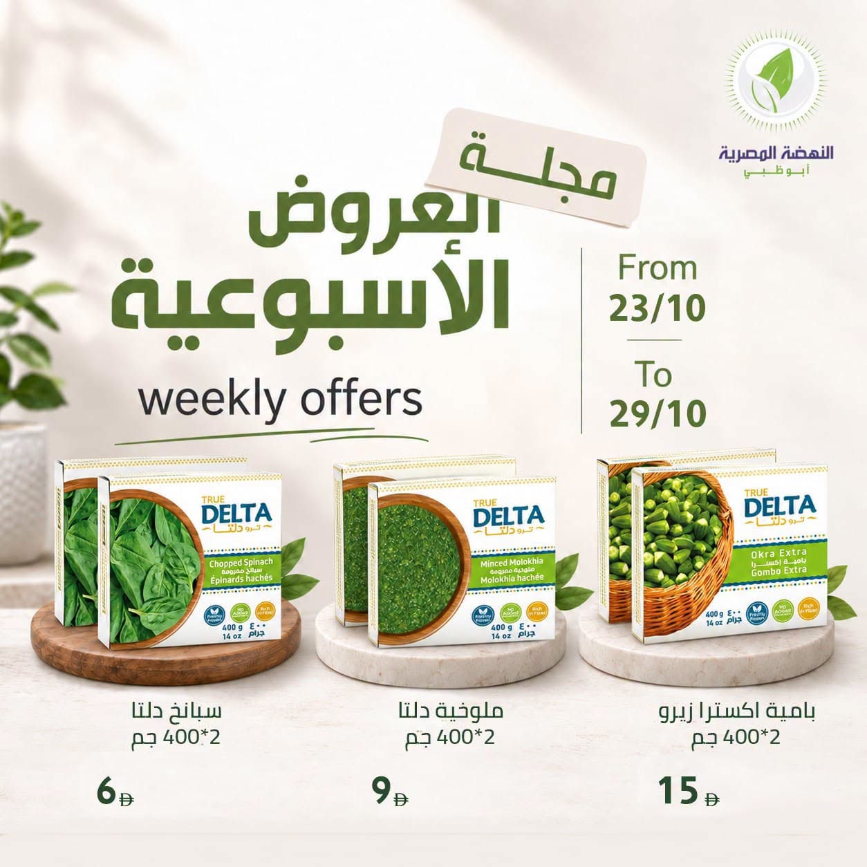 عروض النهضة المصرية بفرع أبوظبي من ٢٣ حتى ٢٩ أكتوبر ٢٠٢٦ العروض الأسبوعية - صفحة 1