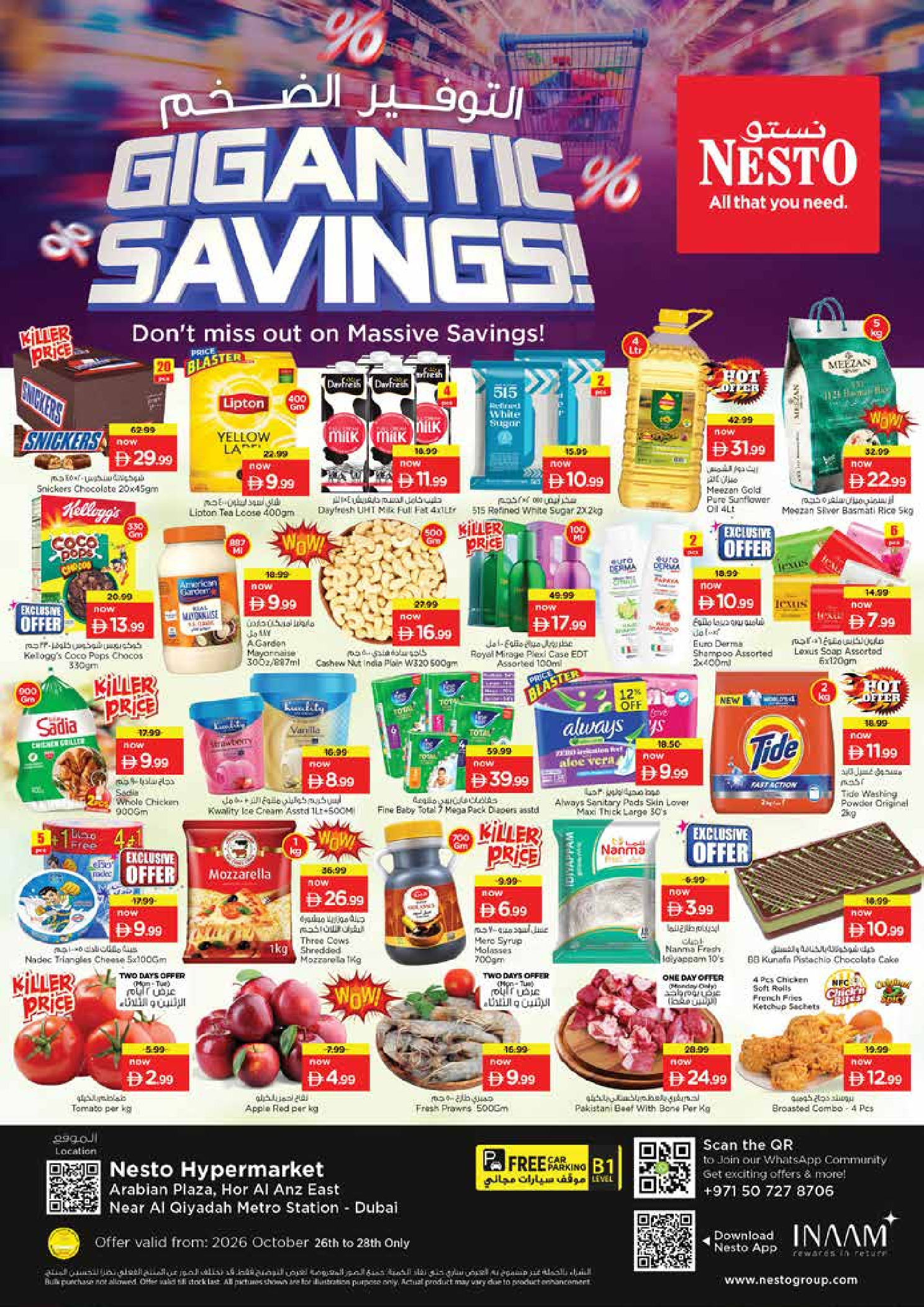Nesto offers in Hwr Alanz from 26 to 28 October 2026 Mega Saver - Page 1