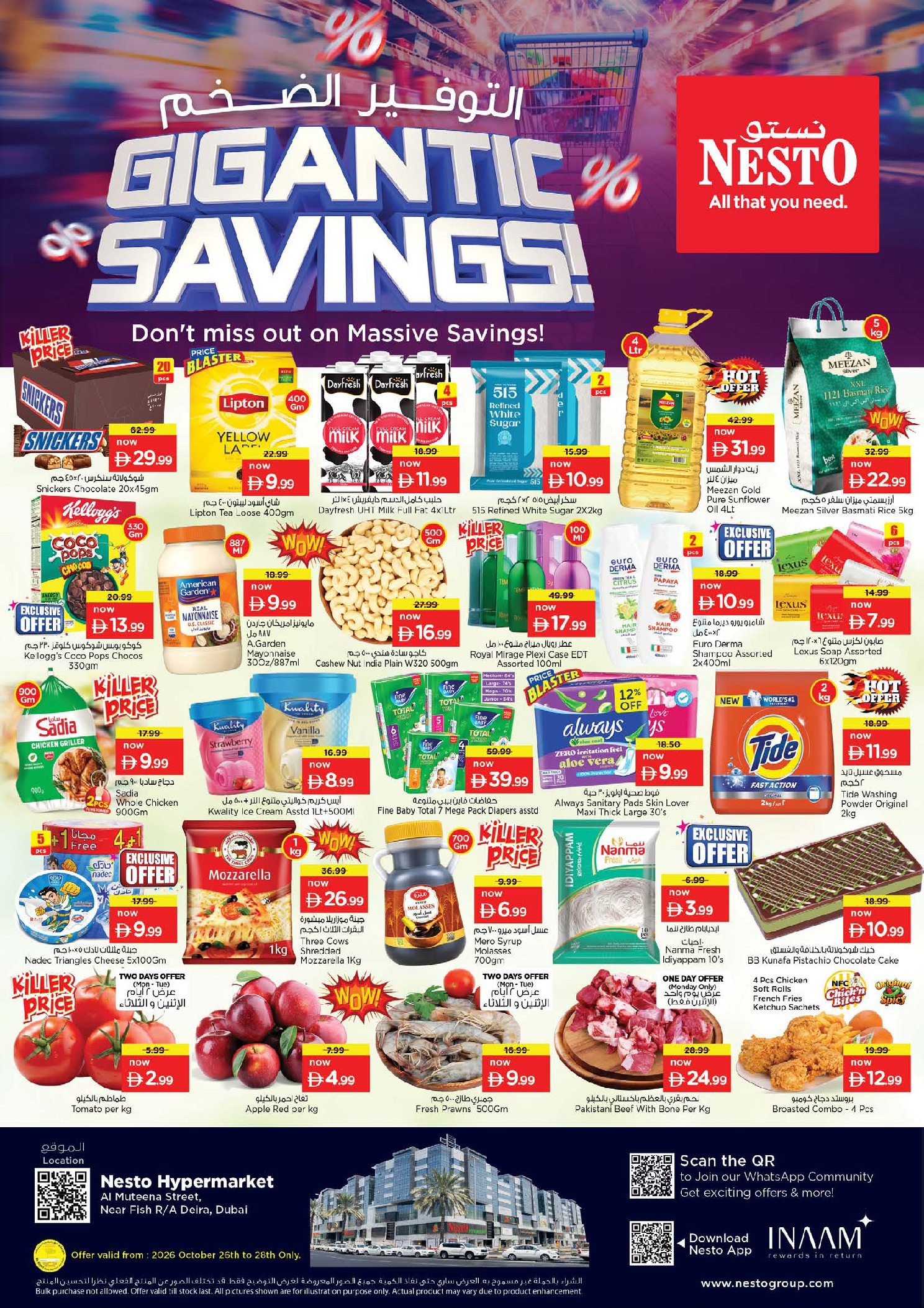 Nesto offers in Dyrh from 26 to 28 October 2026 Mega Saver - Page 1
