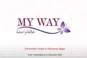 December Deals in Mayway Egypt from 1 to 31 December