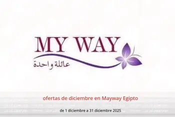 ofertas de diciembre en Mayway Egipto de 1 a 31 diciembre