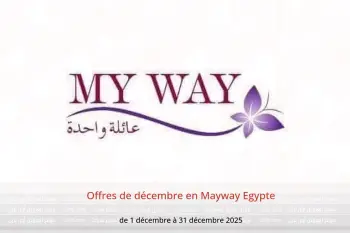 Offres de décembre en Mayway Egypte de 1 à 31 décembre