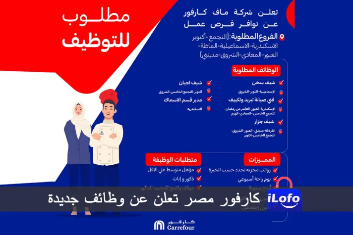 كارفور مصر تعلن عن وظائف في العديد من التخصصات